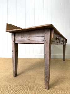 A 6.5 ft Antique Irish Pine Server or Console Table
