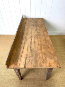 A 6.5 ft Antique Irish Pine Server or Console Table