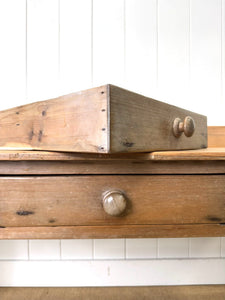 A 6.5 ft Antique Irish Pine Server or Console Table