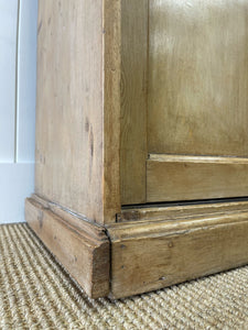 An English Country Pine Buffet Sideboard with Metal Cups c1890