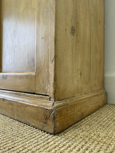 An English Country Pine Buffet Sideboard with Metal Cups c1890