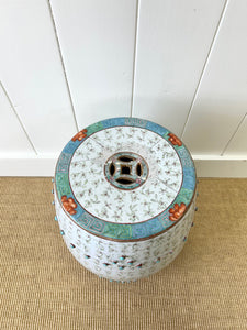 A Delightful Chinese Famille Rose Porcelain Garden Stool