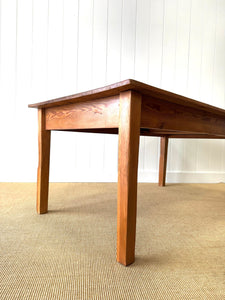 A Victorian Pine English Country Dining Table 5.5ft Long