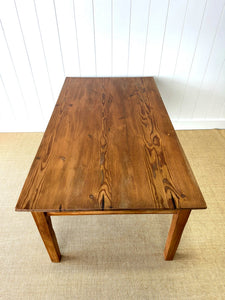 A Victorian Pine English Country Dining Table 5.5ft Long