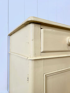 An English Country Pine Butter Yellow Cabinet Cupboard