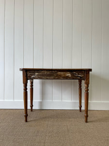An English Pine Side or Console Side Table c1860