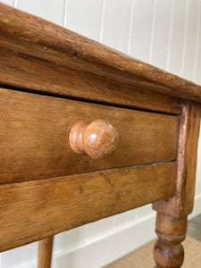 An English Pine Side or Console Side Table c1860