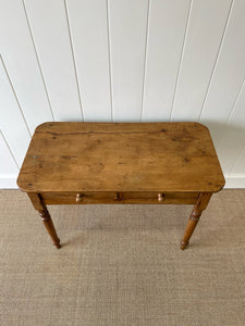 An English Pine Side or Console Side Table c1860