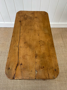 An English Pine Side or Console Side Table c1860