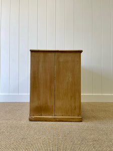 A Low English Pine Chest of Drawers Dresser c1890