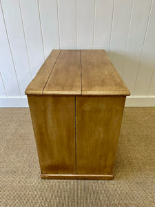 A Low English Pine Chest of Drawers Dresser c1890