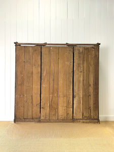 A Truly Monumental Bleached Oak Linen Press Cupboard