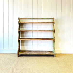 A Rustic English Painted Shelf