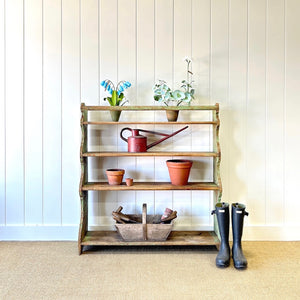 A Rustic English Painted Shelf