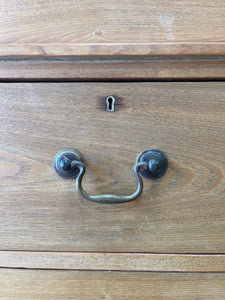 An English Country Linen Press or Housekeepers Cupboard Cabinet c1890