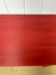 The Tradesmen Table With Shelf - Painted English Country Pine Hall Table 7ft