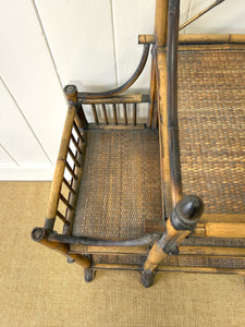 A Charming Vintage Bamboo Etagere Or Bookcase