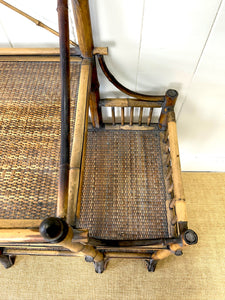 A Charming Vintage Bamboo Etagere Or Bookcase
