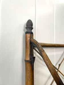 A Charming Vintage Bamboo Etagere Or Bookcase