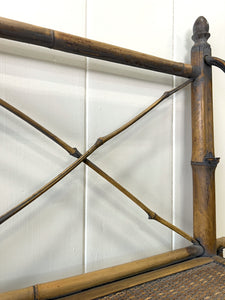 A Charming Vintage Bamboo Etagere Or Bookcase