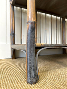 A Charming Vintage Bamboo Etagere Or Bookcase