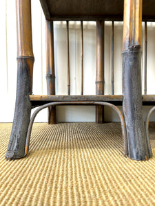 A Charming Vintage Bamboo Etagere Or Bookcase