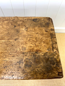 A Large Rustic Antique English Pine Shop Counter c1890