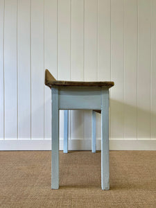 Antique English Country Pine Painted Console Table c1890