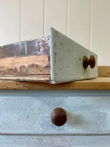 Antique English Country Pine Painted Console Table c1890
