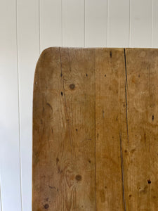 An Antique English Country Pine (almost) 6ft Dining Table