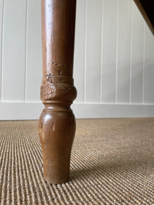 An Antique English Country Pine (almost) 6ft Dining Table