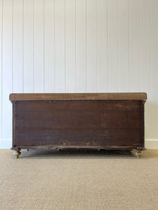 An English Country Pine Painted Sideboard Buffet c1840