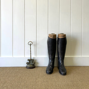 An Antique Victorian Brass Door Stop