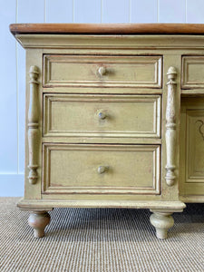 An English Country Pine Painted Sideboard Buffet c1840