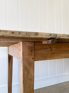 A VERY Good English Pine 6ft Dining Table c1890