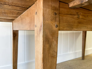 A VERY Good English Pine 6ft Dining Table c1890