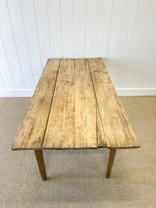 A VERY Good English Pine 6ft Dining Table c1890