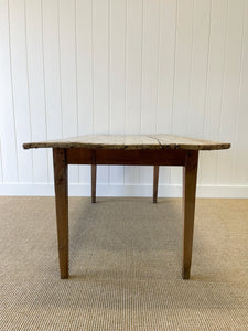 A VERY Good English Pine 6ft Dining Table c1890