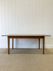 A VERY Good English Pine 6ft Dining Table c1890