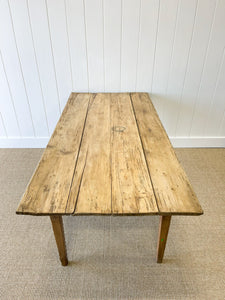 A VERY Good English Pine 6ft Dining Table c1890