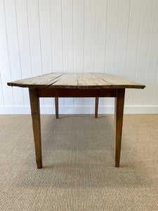 A VERY Good English Pine 6ft Dining Table c1890