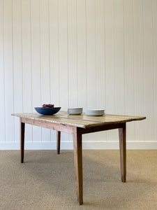 A VERY Good English Pine 6ft Dining Table c1890