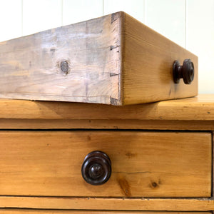 An English Country 7 Drawer Pine Buffet or Sideboard
