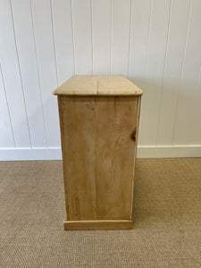 A Large English Pine Chest of Drawers Dresser c1890