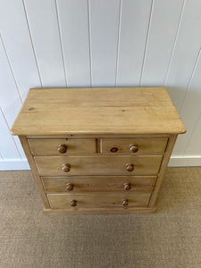 A Large English Pine Chest of Drawers Dresser c1890