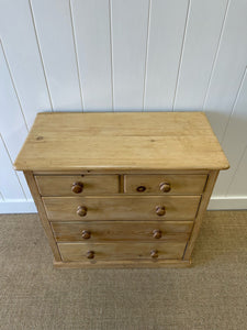 A Large English Pine Chest of Drawers Dresser c1890
