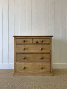 A Large English Pine Chest of Drawers Dresser c1890