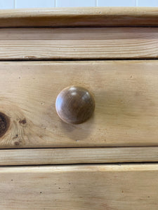 A Large English Pine Chest of Drawers Dresser c1890