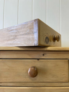 A Large English Pine Chest of Drawers Dresser c1890
