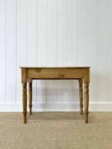 An Antique English Country Pine Console Table c1890